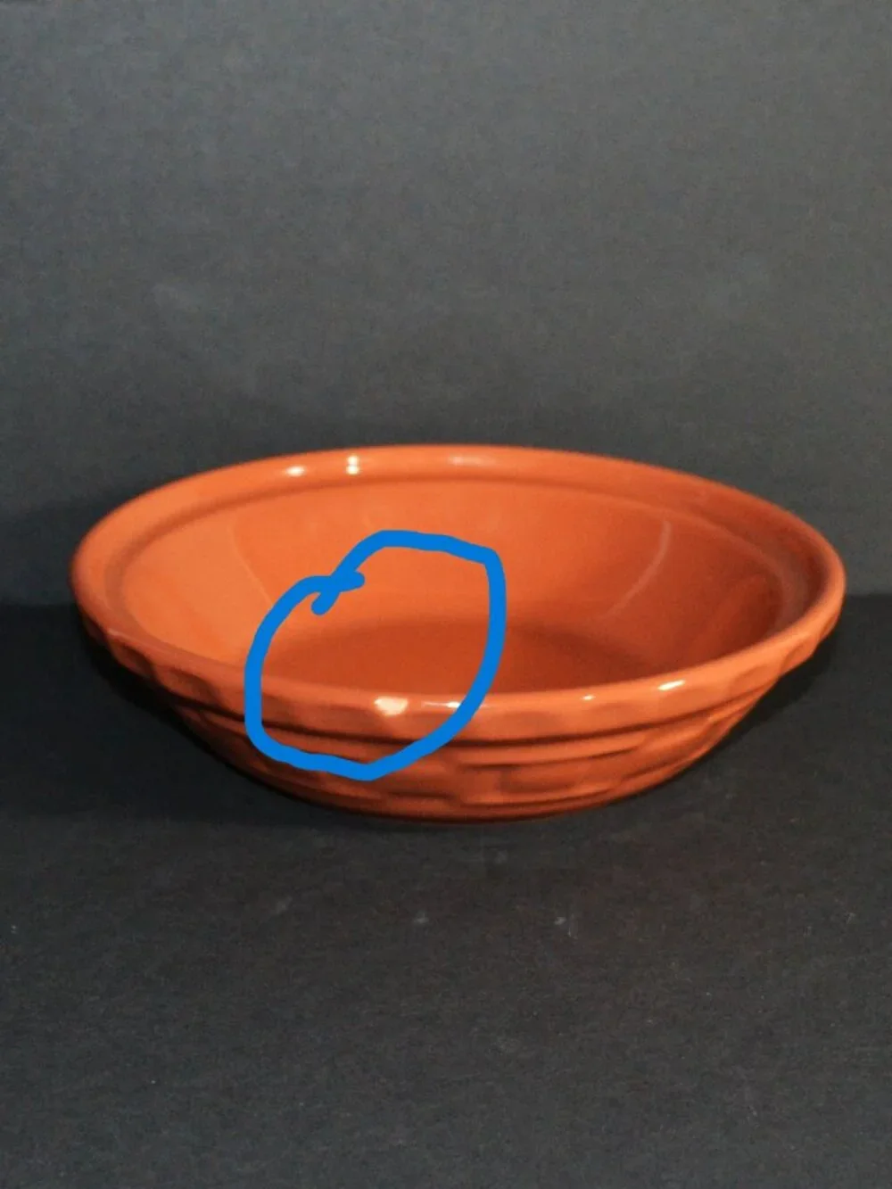 Longaberger Woven Traditions Small Bowl Paprika Glaze Kitchen Serveware